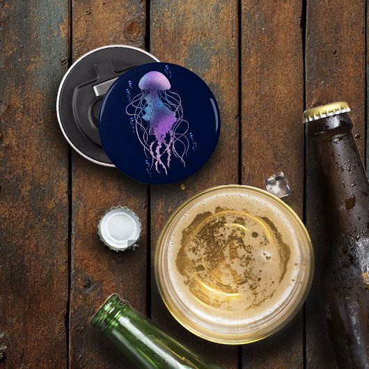 Décapsuleur Méduse Éthérée Violet Bleu