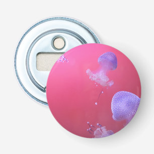 Décapsuleur Méduses fantaisistes dans l'eau rose