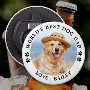 Décapsuleur Meilleur papa de chien au monde Photo personnalis