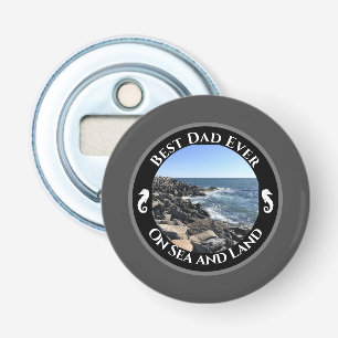 Décapsuleur Meilleur Papa Jamais Bleu Océan Atlantique Rocky S