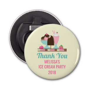 Décapsuleur Merci de la fête Sundae de crème glacée