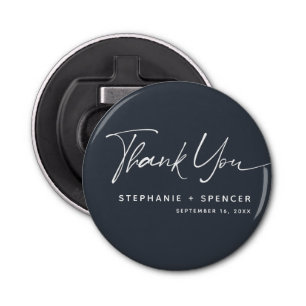 Décapsuleur Merci de Mariage de calligraphie moderne simple