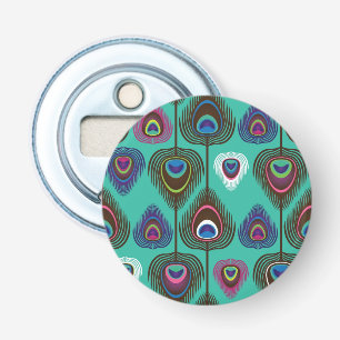 Décapsuleur mignon motif en plumes de paon
