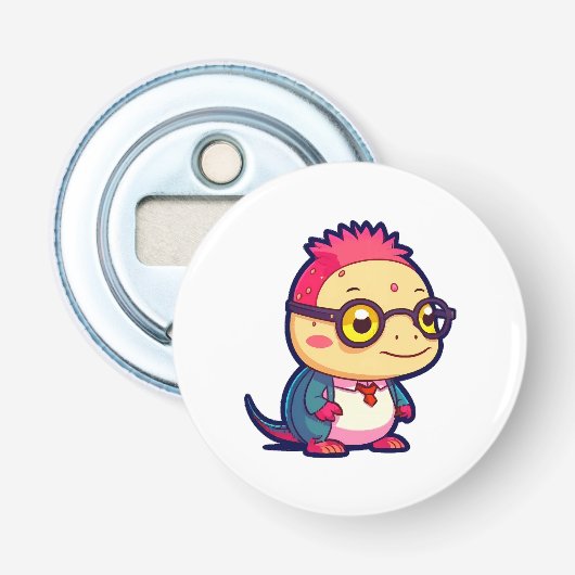 Décapsuleur mignon philosophe axolotl (Devant)