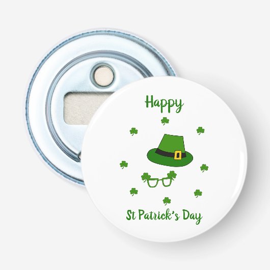 Décapsuleur Mini Mignonne Bonne St Patrick Joyeuse Journée (Devant)
