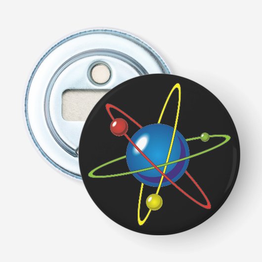 Décapsuleur Modèle coloré de l'Atom (Devant)