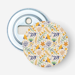 Décapsuleur Modèle floral coloré dessiné à la main-23595