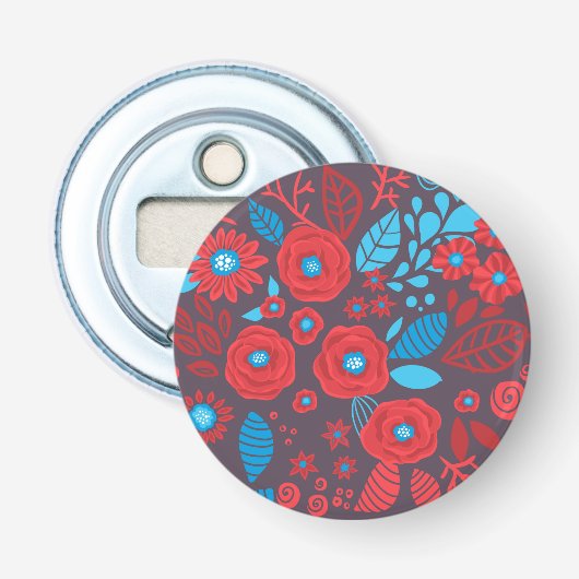 Décapsuleur Modèle floral de Doodle (Devant)