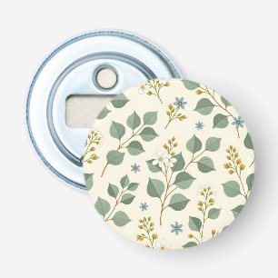 Décapsuleur Modèle sans couture d'eucalyptus floral