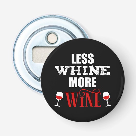 Décapsuleur Moins de vin plus de vin amusant viticulteur (Devant)