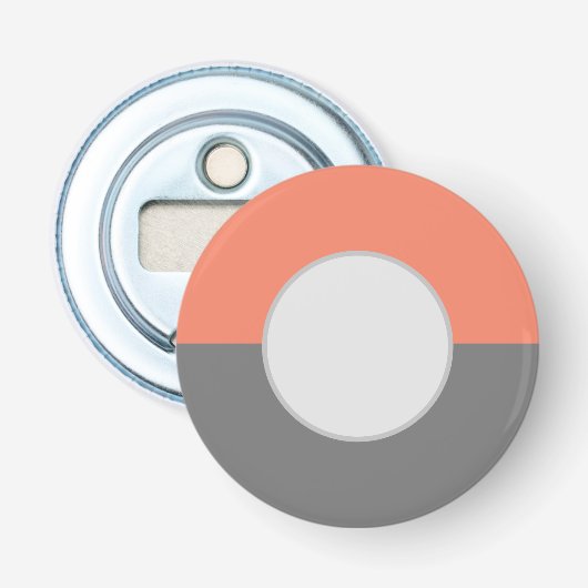 Décapsuleur Moitié du cercle géométrique moderne (Devant)