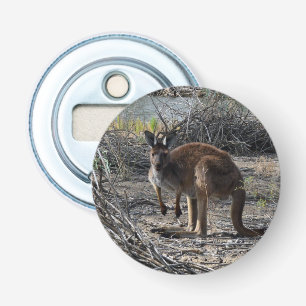 Décapsuleur Moment tranquille : Kangaroo australien à Billabon