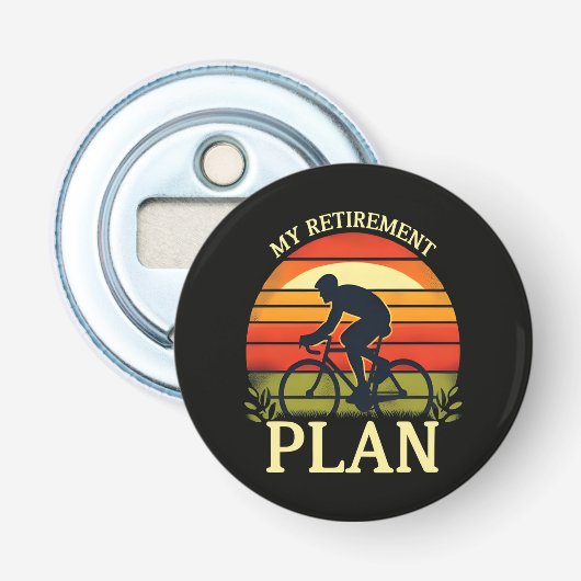 Décapsuleur Mon Plan De Retraite Passionné De Cyclisme (Devant)
