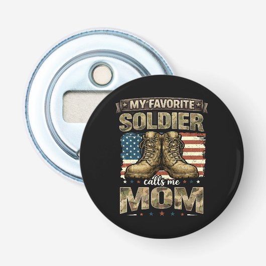 Décapsuleur Mon soldat préféré m'appelle maman (Devant)