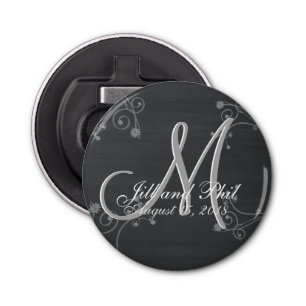 Décapsuleur Monogramme 3d Rustique Chalkboard