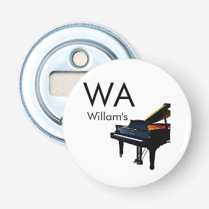 Décapsuleur Monogramme ajouter initiale lettre nom texte piano