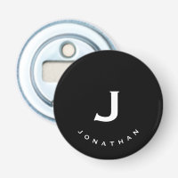 Monogramme classique noir minimal