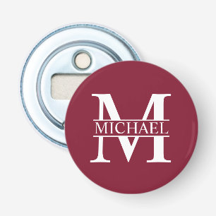 Décapsuleur Monogramme et nom personnalisés