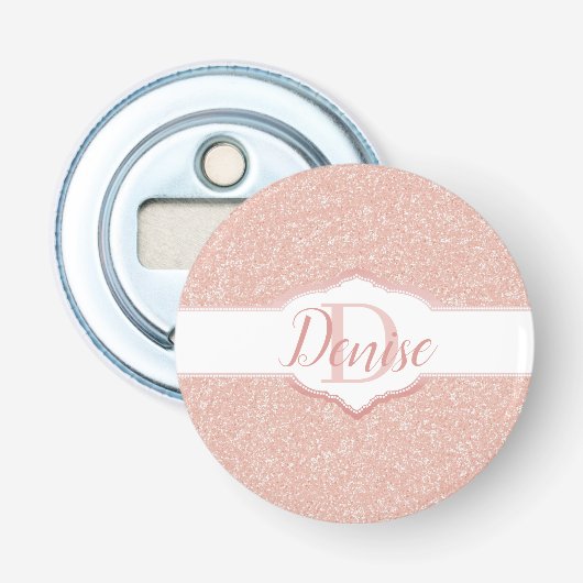 Décapsuleur Monogramme Parties scintillant rose (Devant)
