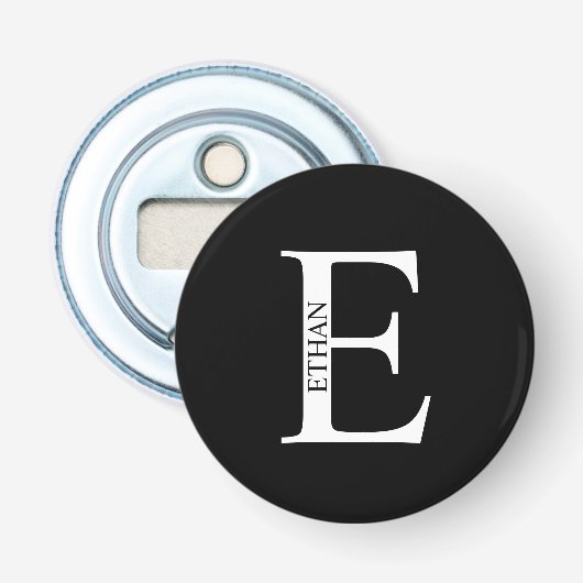 Décapsuleur Monogramme personnalisé et ouverture de bouteille (Devant)