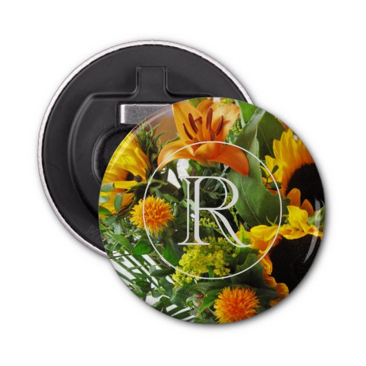 Décapsuleur Monogramme sur ouverture de bouteille magnétique 2 (Devant)