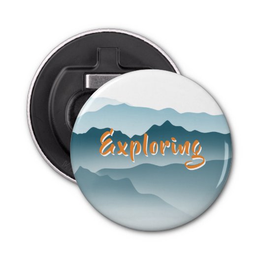 Décapsuleur Montagnes Rocheuses Peinture Abstraite Amateurs de (Devant)