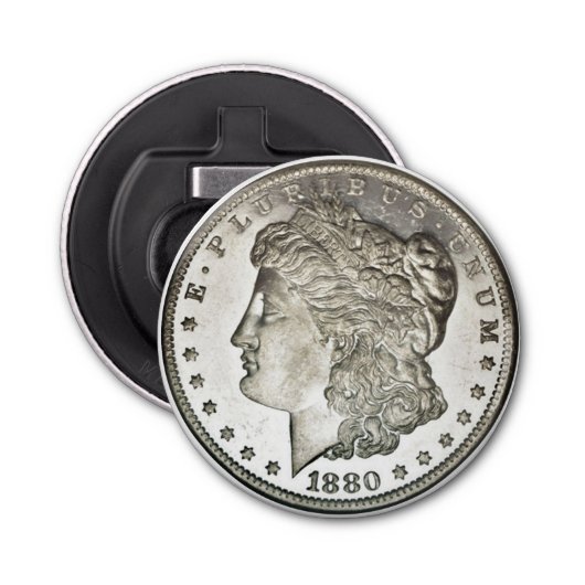 Décapsuleur Morgan Silver Dollar Image sur Bottle Opener (Devant)