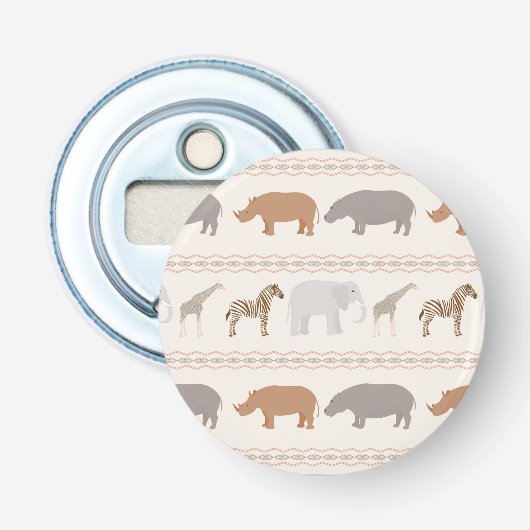 Décapsuleur Motif africain 1 d'animaux (Devant)