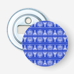Décapsuleur Motif arabe grec méditerranéen bleu