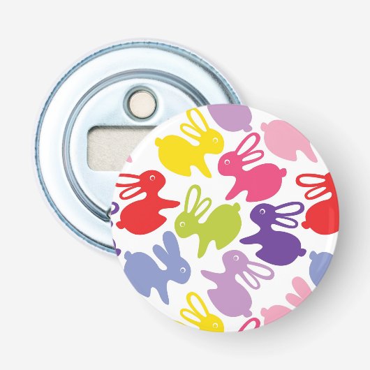 Décapsuleur motif avec des lapins de Pâques (Devant)