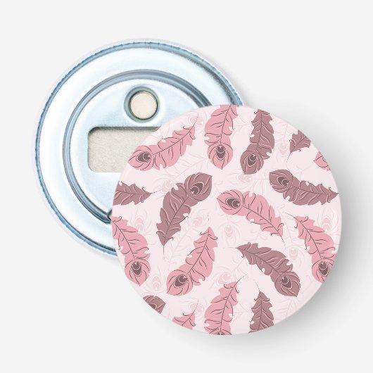 Décapsuleur motif avec des plumes de paon (Devant)