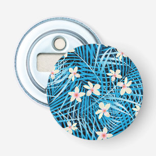 Décapsuleur Motif bleu de palmettes