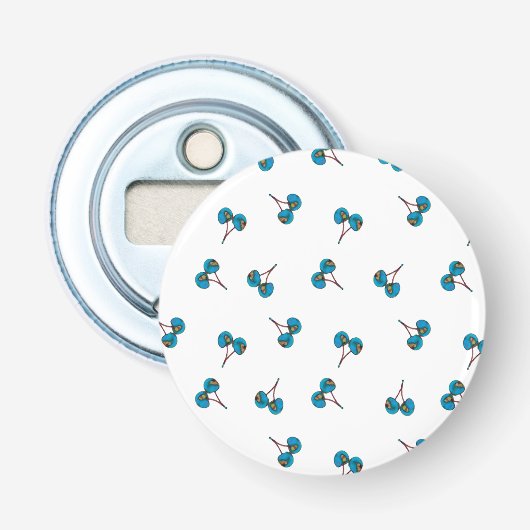 Décapsuleur Motif Blue Cherry (Devant)