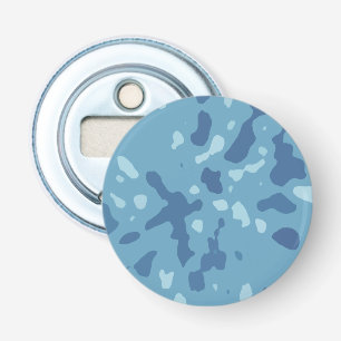 Décapsuleur Motif camouflage abstrait bleu pastel