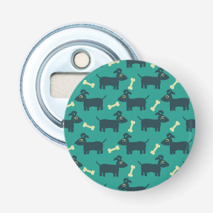 Décapsuleur Motif chien mignon avec oreilles disquettes et os