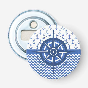 Décapsuleur Motif côtier nautique élégant de Windrose