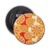 Décapsuleur Motif d'agrumes oranges rétro (Devant)
