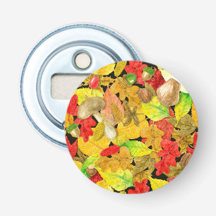 Décapsuleur Motif d'automne aquarelle