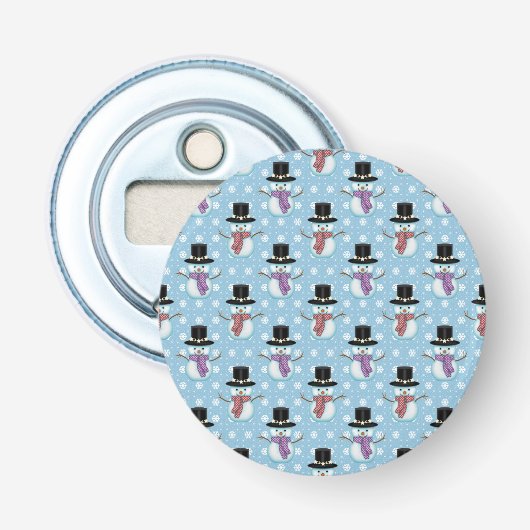 Décapsuleur Motif de bonhommes de neige mignons (Devant)