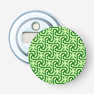 Décapsuleur Motif de carreaux égyptien, vert émeraude et vert