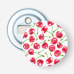 Décapsuleur Motif de cerises d'aquarelle