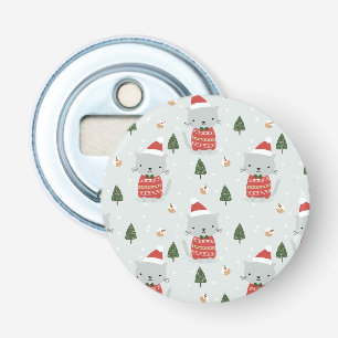 Décapsuleur Motif de chat de Noël mignon – Fêtes de fin d'anné