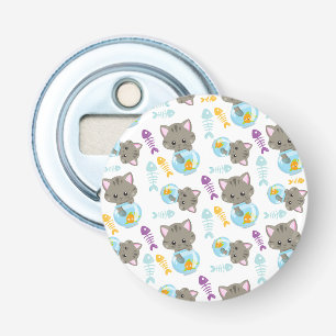 Décapsuleur Motif De Chats, Chats Mignons, Chatons, Poisson