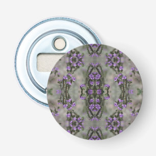 Décapsuleur Motif de fleur sauvage Héliotrope à sel pourpre