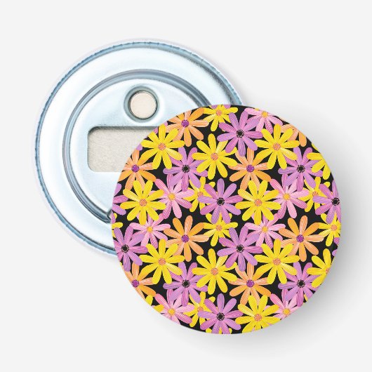 Décapsuleur Motif de fleurs de Gerbera, arrière - plan (Devant)