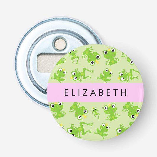 Décapsuleur Motif de grenouille, Grenouille verte, Prince de g (Devant)