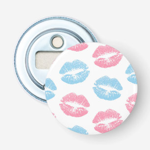 Décapsuleur Motif de lèvres bleues et roses, Lipstick, Baiser