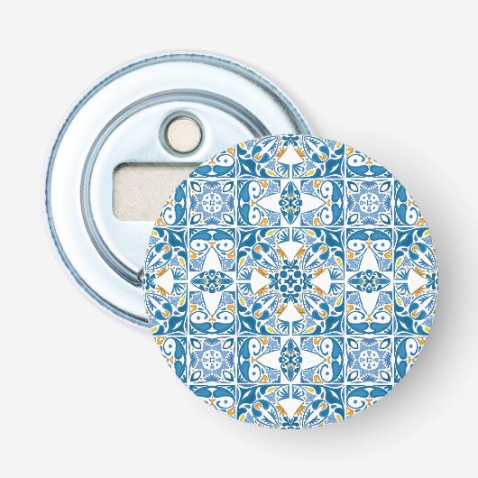 Décapsuleur Motif de mosaïque portugaise (Devant)