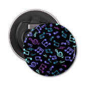 Décapsuleur Motif de notes musicales (Devant)