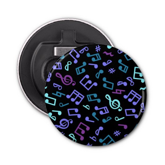 Décapsuleur Motif de notes musicales (Devant)